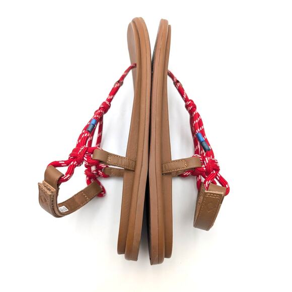 Sperry Isla T-Bar Slingback Sandal Open Round Toe Women's Red Size US11 EU42.5 - Picture 6 of 12